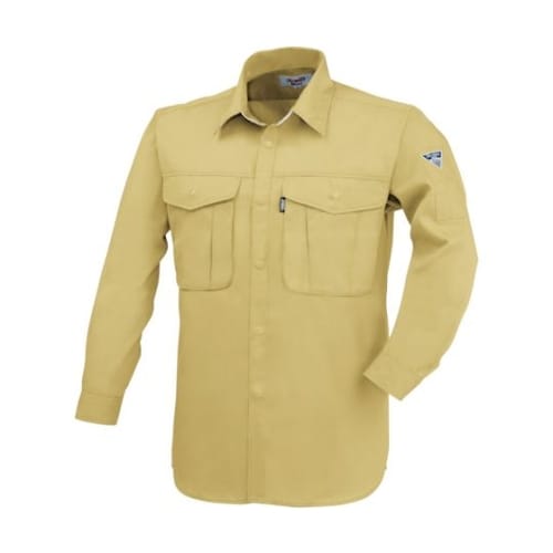 長袖シャツ マスタード 4L 1293−