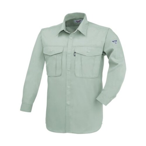 長袖シャツ モスグリーン 5L 1293