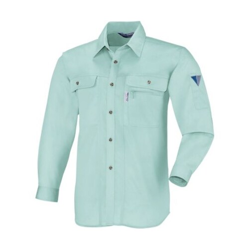 長袖シャツ グリーン 5L 1443−6