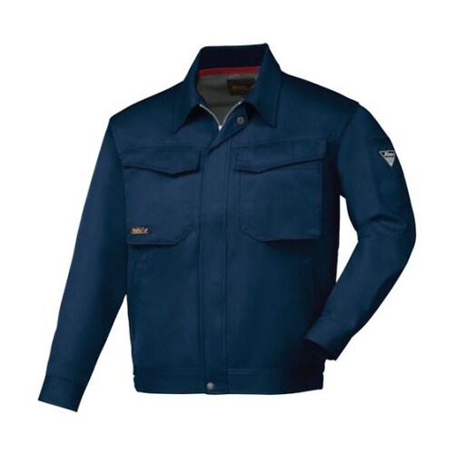 長袖ブルゾン 紺 4L 1460−10−