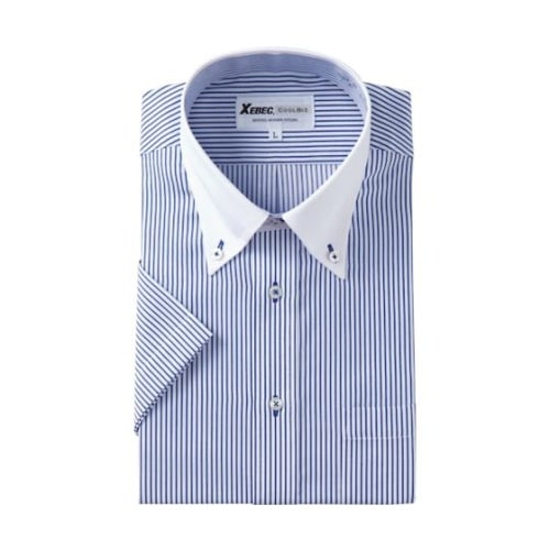 半袖クレリック ブルー M 15054−