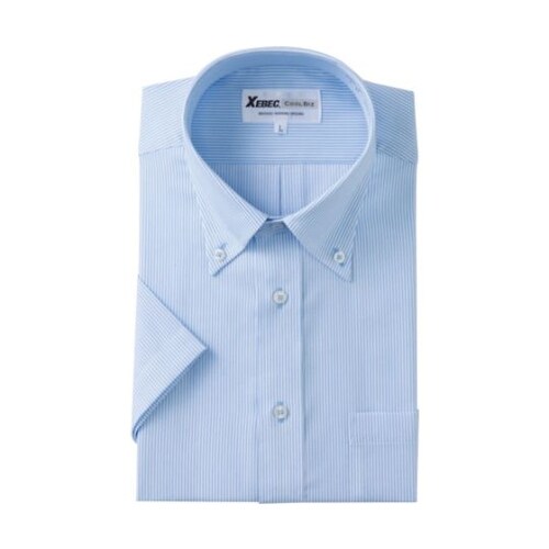 半袖ボタンダウン サックス S 1505