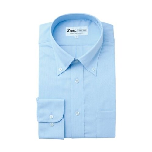 長袖ボタンダウン サックス 3L 151