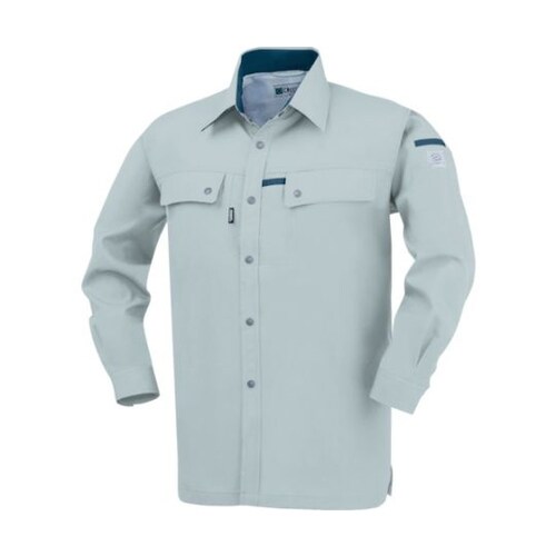 長袖シャツ ミストグリーン S 1553