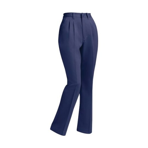 レディススラックス 紺 5L 1574−