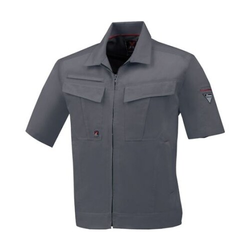 半袖ブルゾン チャコールグレー S 16