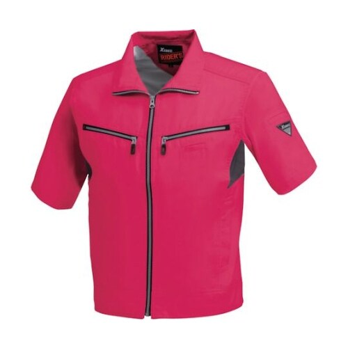 半袖ブルゾン チェリーレッド 4L 16