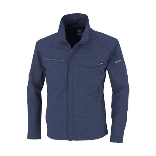 TCストレッチ長袖ブルゾン 紺 M 17