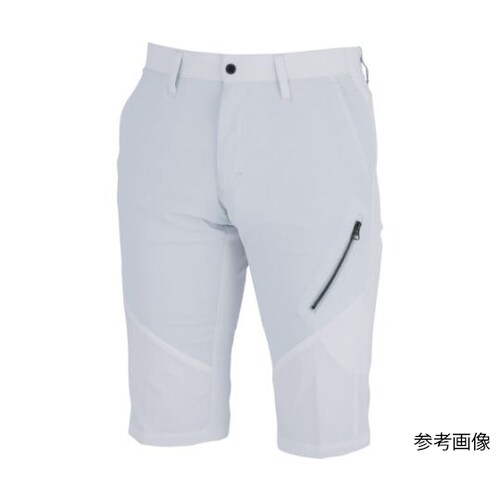 メンズハーフパンツ シルバーグレー ウエ