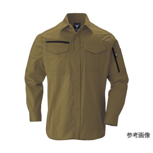 長袖シャツ キャメル 4L 2013−8