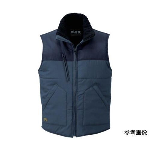 現場服 防寒ベスト 4L 紺 4L 22