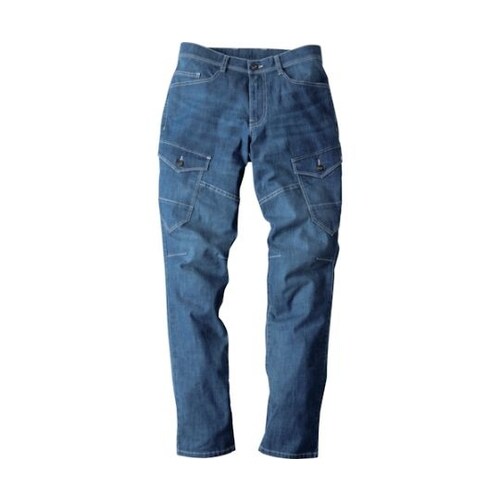 現場服ストレッチデニムカーゴパンツ イン