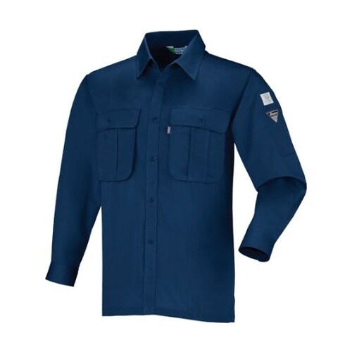 長袖シャツ 紺 4L 3193−10−4