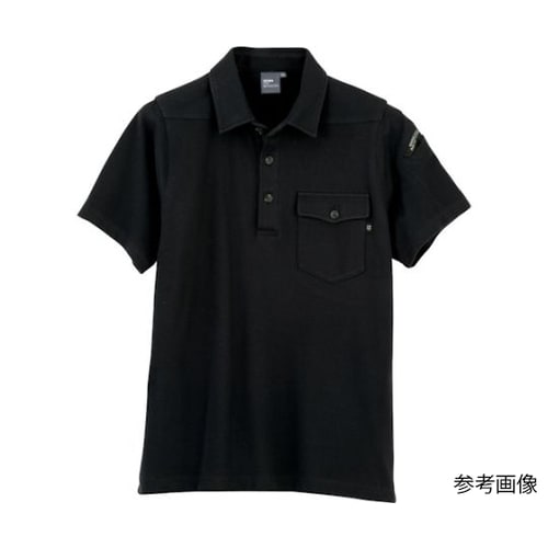 半袖ポロシャツ クロ 3L 6050−9