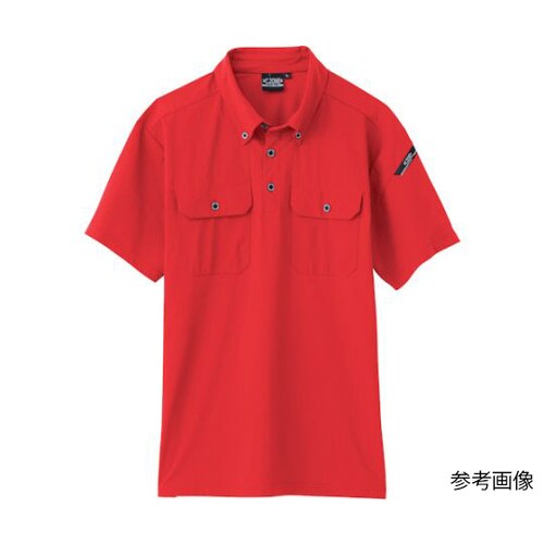 半袖ポロシャツ レッド SS 6080−