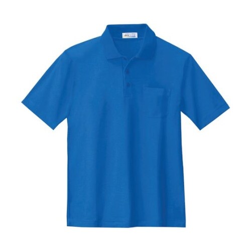 半袖ポロシャツ ブルー S 6100−4