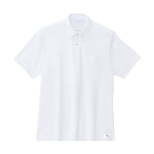 半袖ポロシャツ シロ S 6180−32