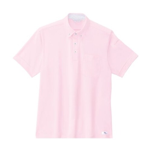 半袖ポロシャツ ピンク L 6180−7