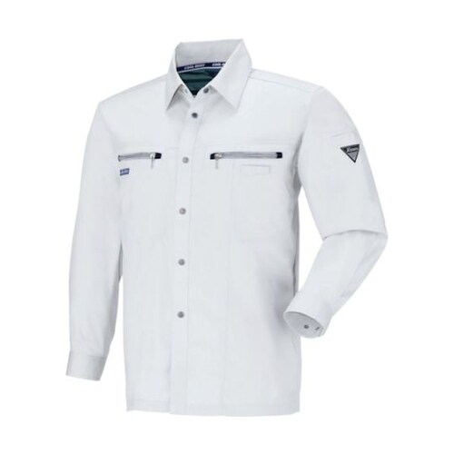 長袖シャツ クールグレー 4L 9653