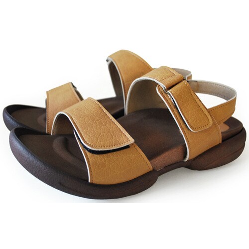 バックベルト付グミサンダル マスタード