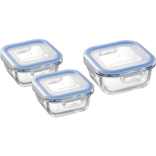 レッシュ 耐熱ガラス容器3点セット ME