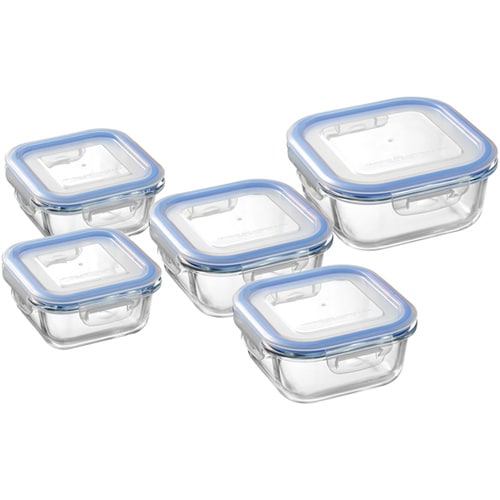 レッシュ 耐熱ガラス容器5点セット ME