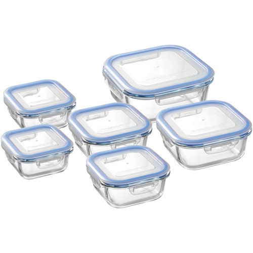 レッシュ 耐熱ガラス容器6点セットB M