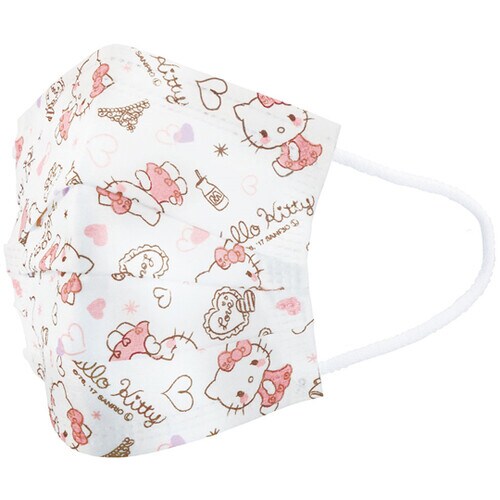 不織布子供マスク 84枚入 ハローキティ