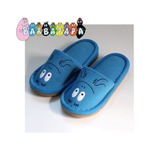 バーバパパ 子供用スリッパ ブルー 5足