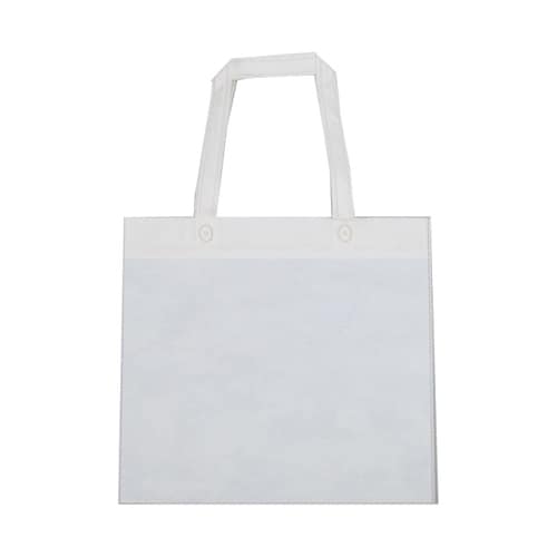 不織布手提げバッグ ホワイト 1ケース(