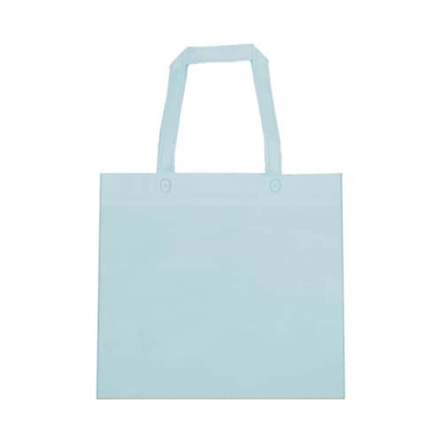 不織布手提げバッグ ライトブルー 1ケー