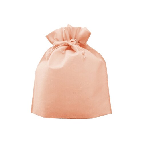 不織布巾着 (大)アプリコット 1ケース