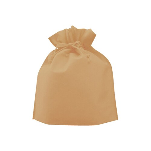 不織布巾着 (大)モカ 1ケース(100