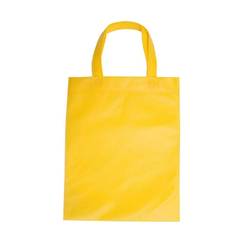 不織布A4手提げバッグ イエロー 1ケー