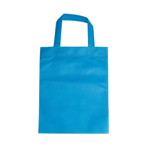 不織布A4手提げバッグ パステルブルー