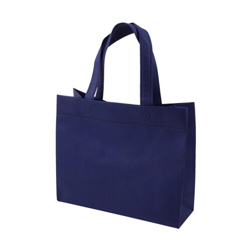 不織布A4マチ付バッグ ネイビー 1ケー