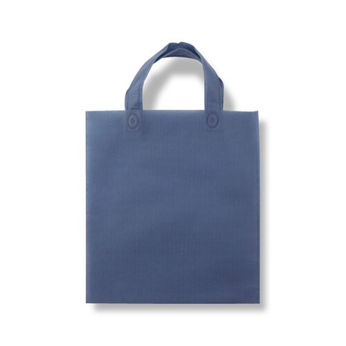 不織布ミニ手提げバッグ アッシュブルー
