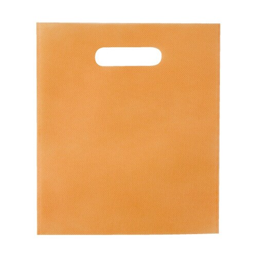 不織布ミニ小判抜きバッグ パステルオレン