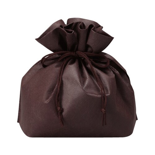 不織布パッケージ用巾着 チョコレート 1