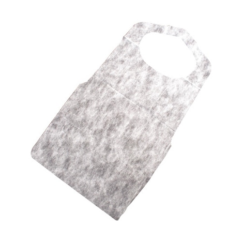 不織布使い捨てエプロン ホワイト 1ケー