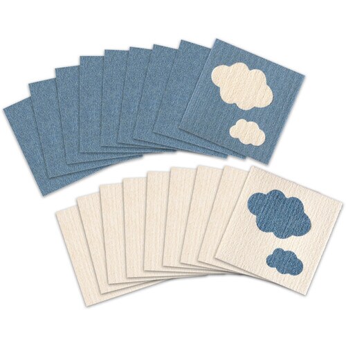 おくだけ吸着タイルマット 雲柄 目タンジ