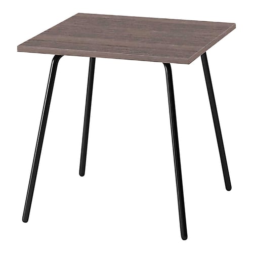 デコボコテーブル 正方形 木目天板 W7