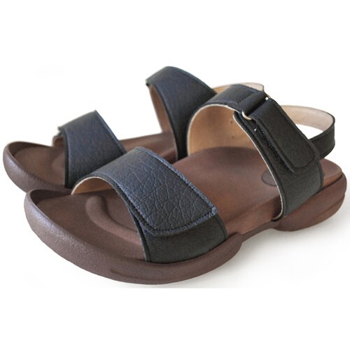 バックベルト付グミサンダル ブラック S