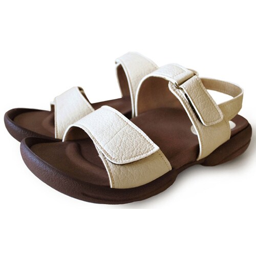 バックベルト付グミサンダル アイボリー