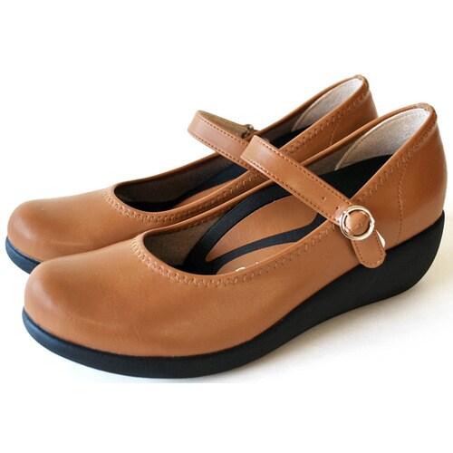 5cmヒールパンプス キャメル L(24