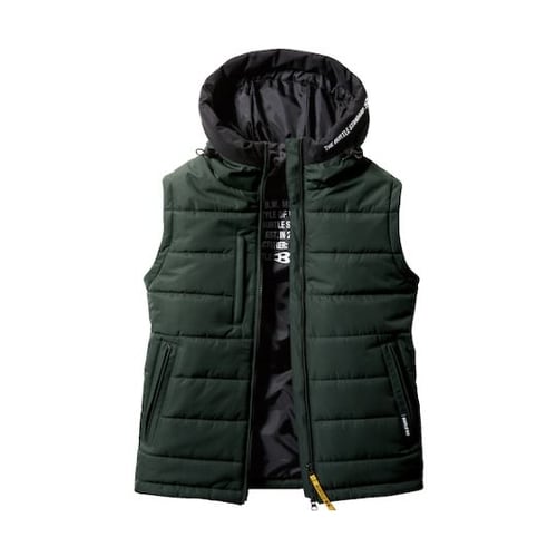 防寒フーディベスト アーミカーキ 503