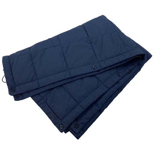 ダウンひざ掛け スリーピュア ネイビー