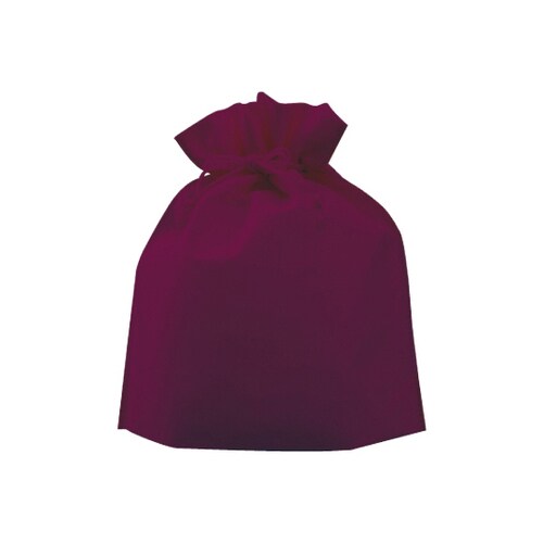 不織布巾着 (大)ワインレッド 1ケース