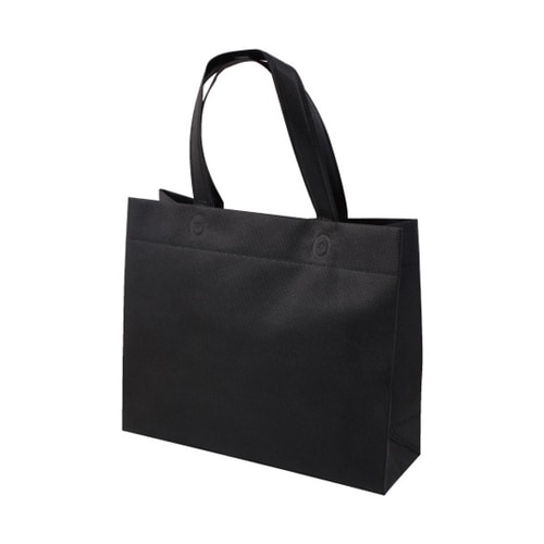 不織布A4マチ付バッグ ブラック 1ケー