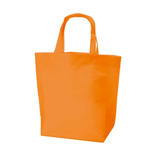 不織布底マチ付バッグ(船底) オレンジ